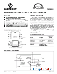 Datasheet TC7660EV manufacturer Microchip